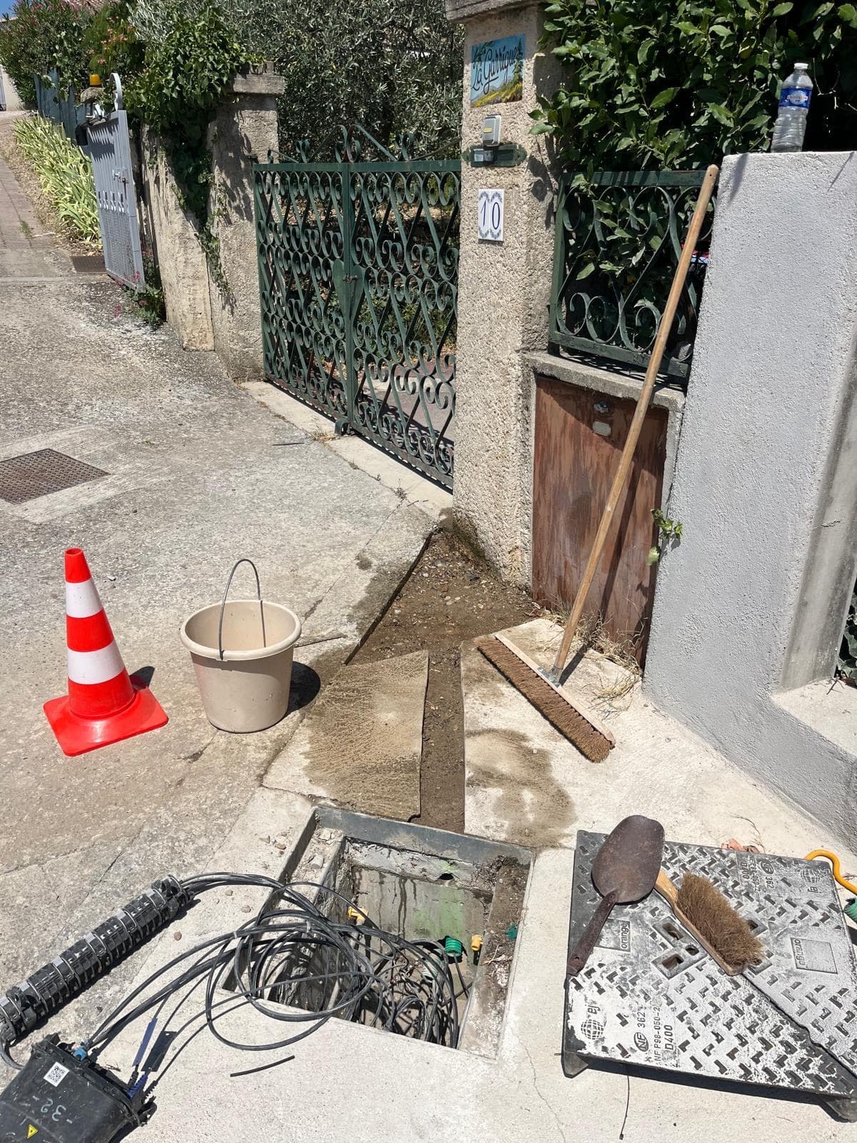 Tranchée fibre optique